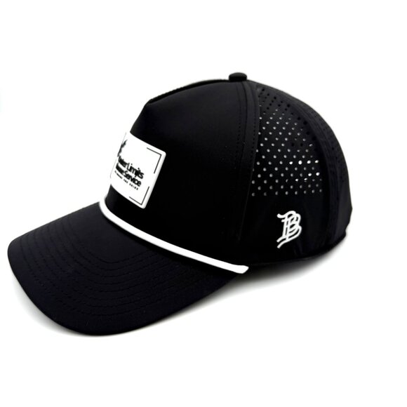 BRANDED BILLS Outer Limits Drone Service Black Performance Snapback Trucker Hat - Picture 2 of 11